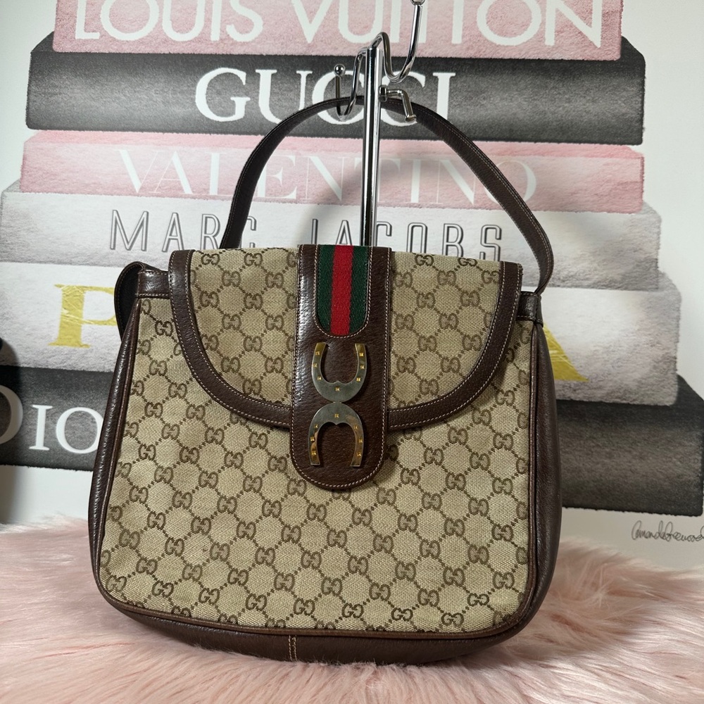 Gucci Tan and Brown Shoulder Bag